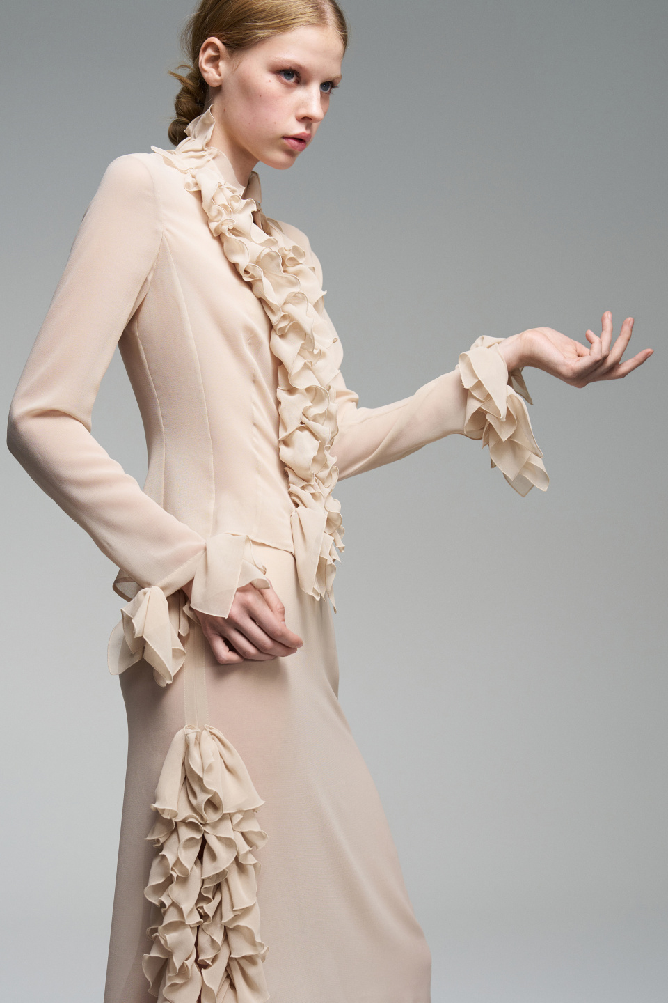 Прозрачная блуза Ruche, фото 1