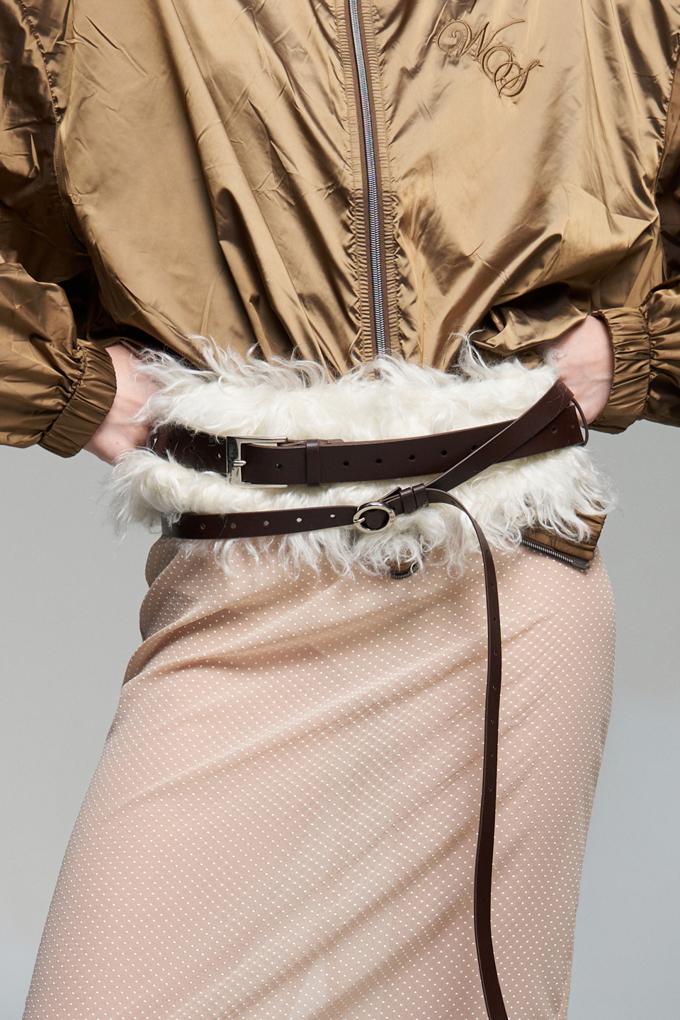 Бомбер из нейлона с вышивкой, фото 5