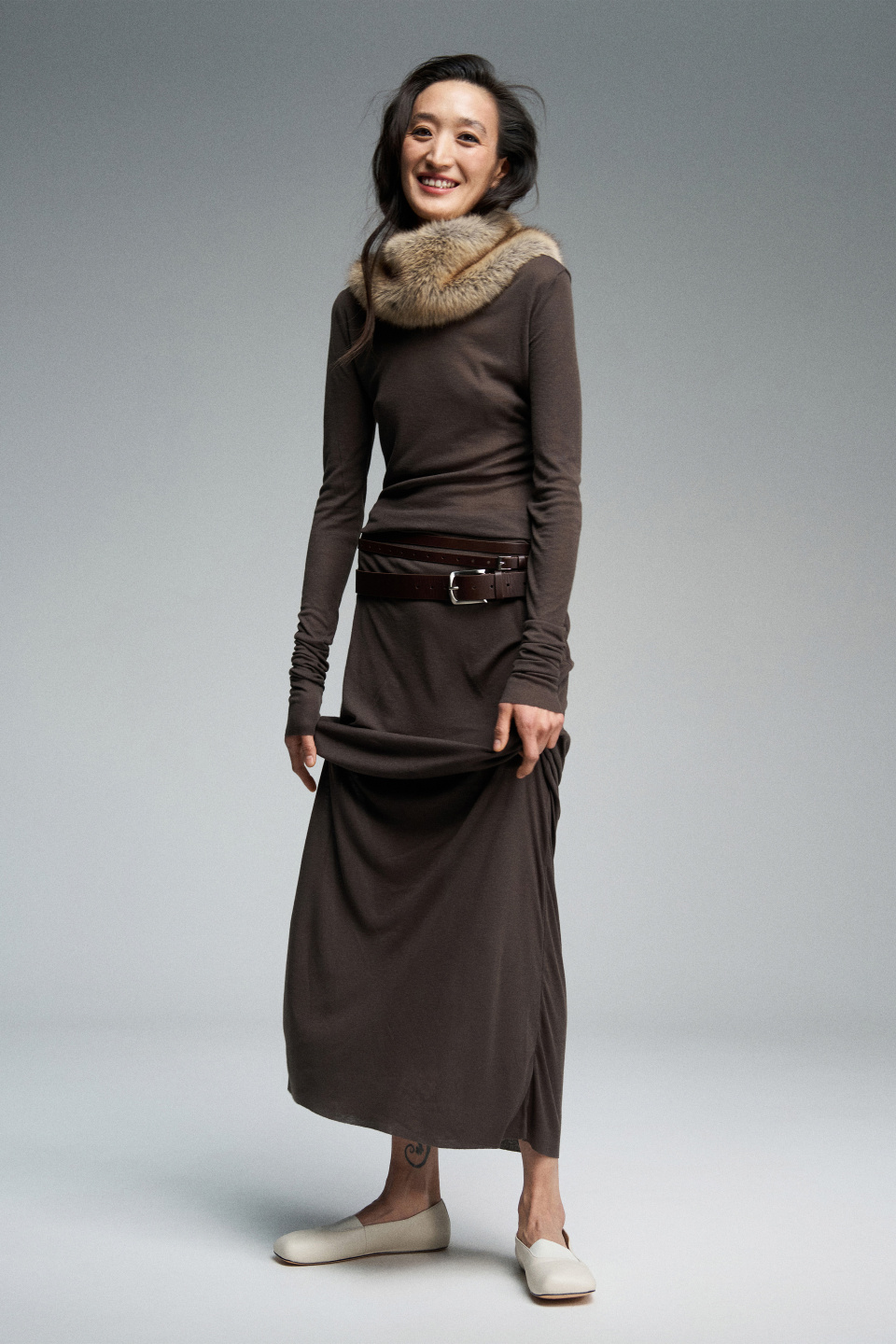 Макси-платье из трикотажа, фото 2