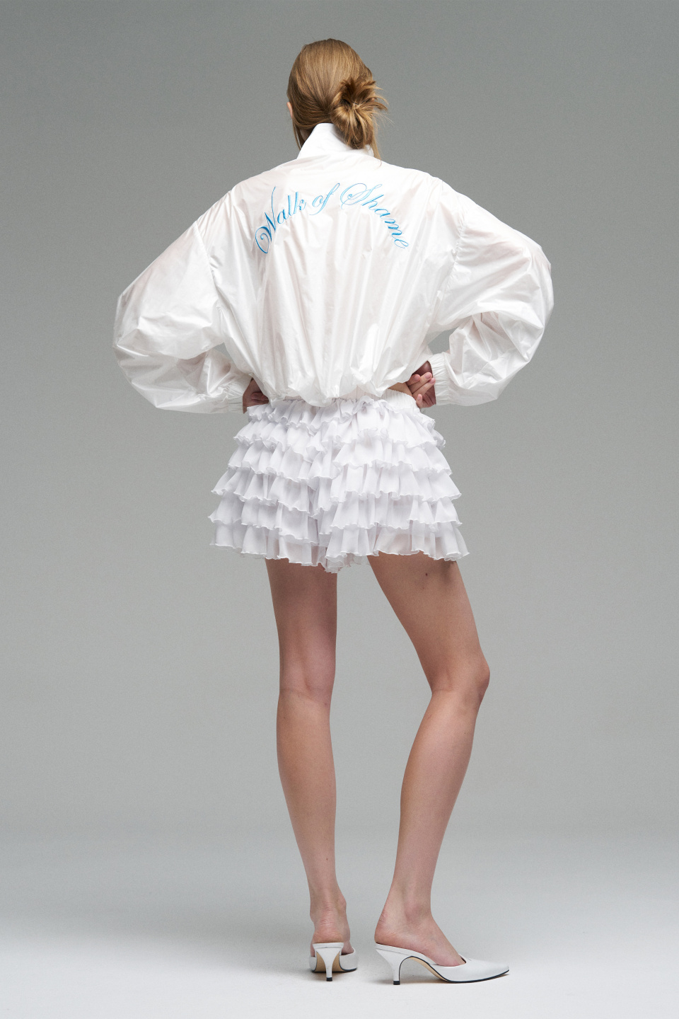 Бомбер из нейлона с вышивкой, фото 5