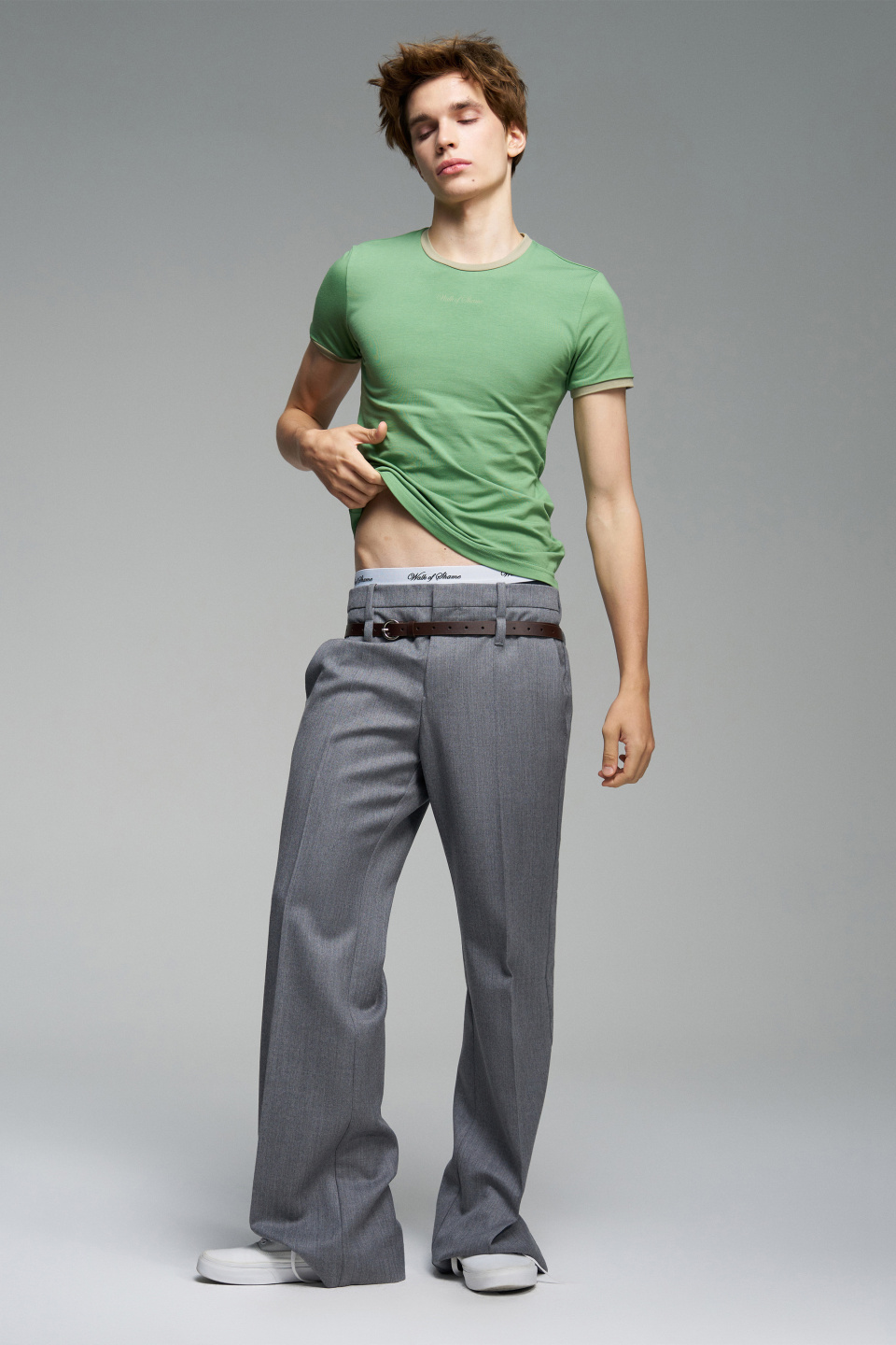 Кожаный ремень 20 мм, фото 5