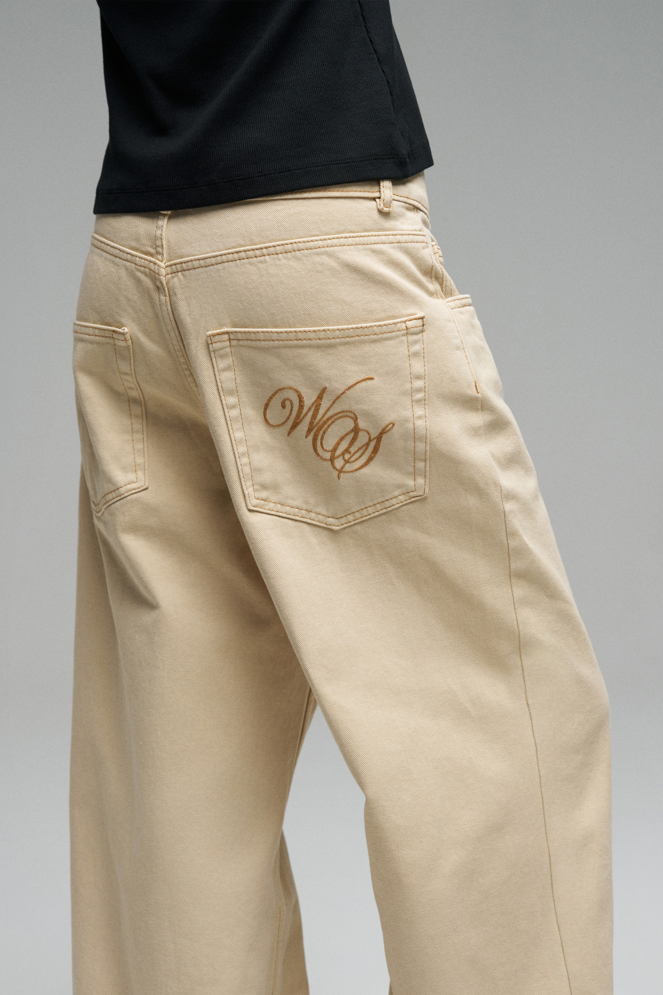 Прямые джинсы "Monogram", фото 2