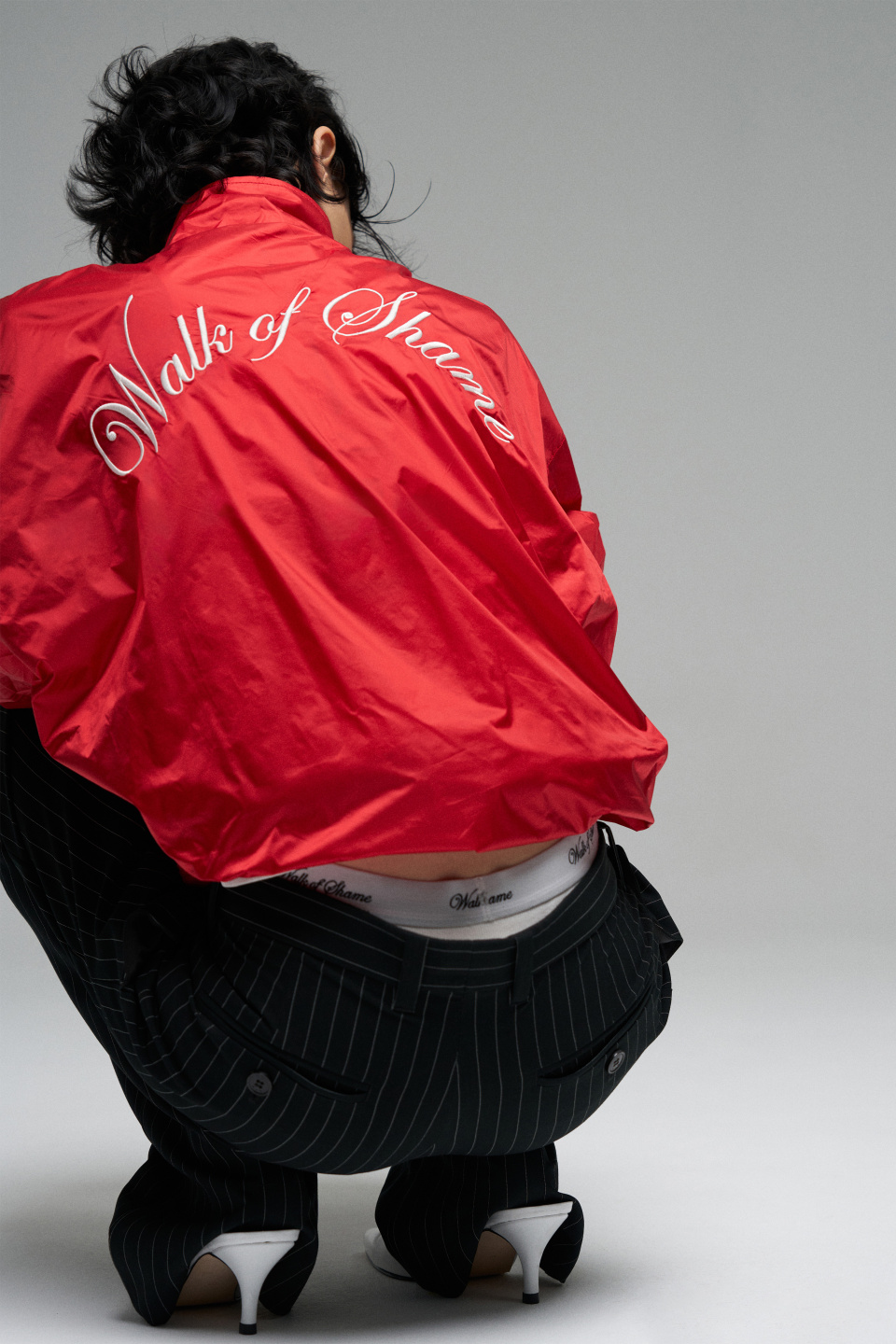 Бомбер из нейлона с вышивкой, фото 4