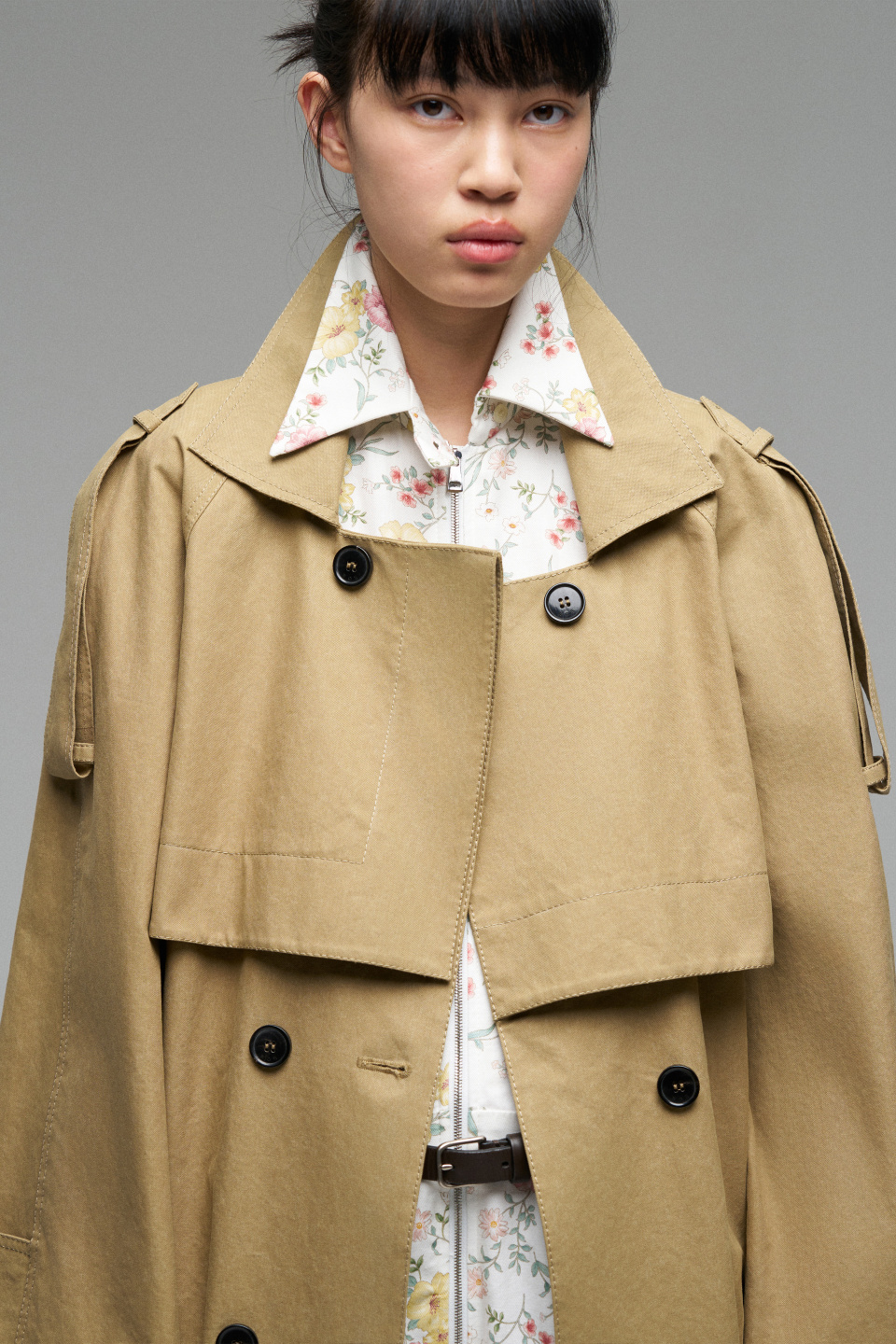 Миди тренч из брезента, фото 3