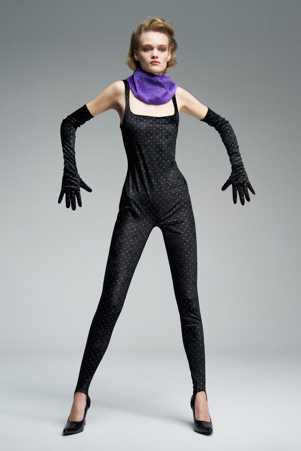 Комбинезон из бархата Polka Dot, фото 2