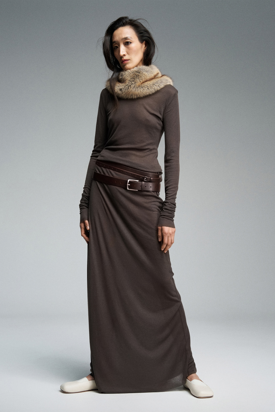 Макси-платье из трикотажа, фото 4