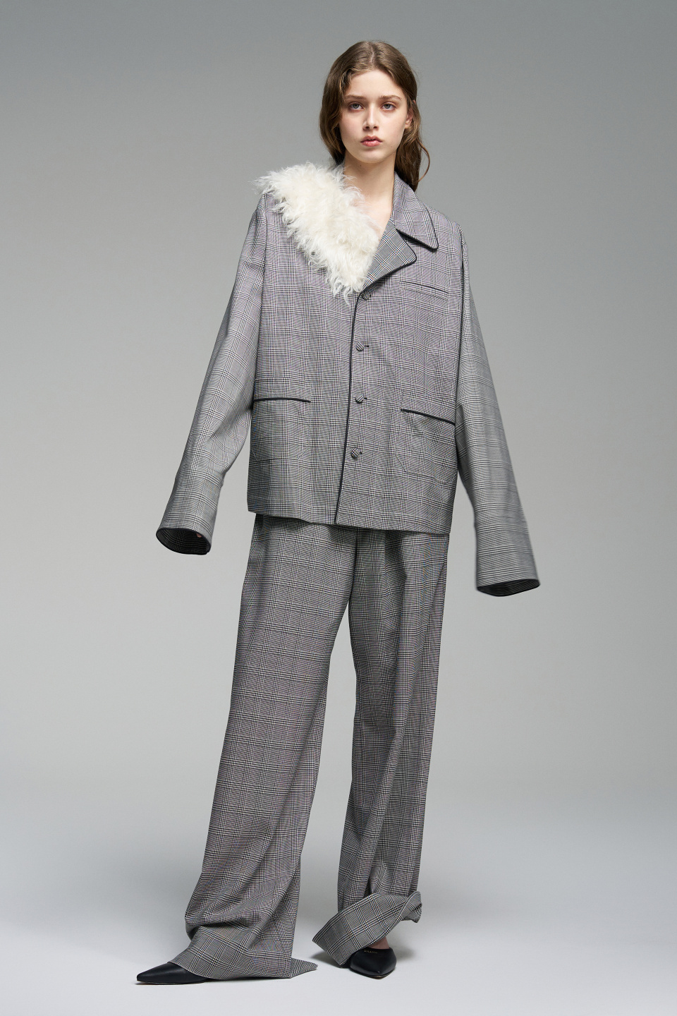 Пижамная рубашка из тонкой шерсти, фото 1