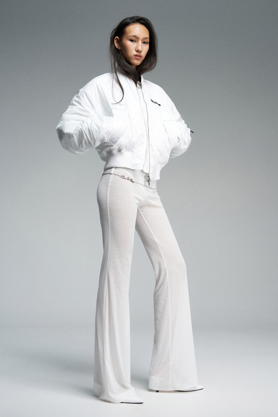 Bootcut брюки из трикотажа, фото 4