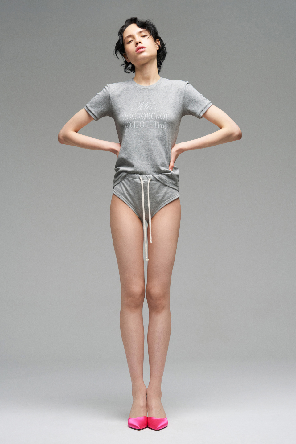 Короткие шорты из тонкого футера, фото 7