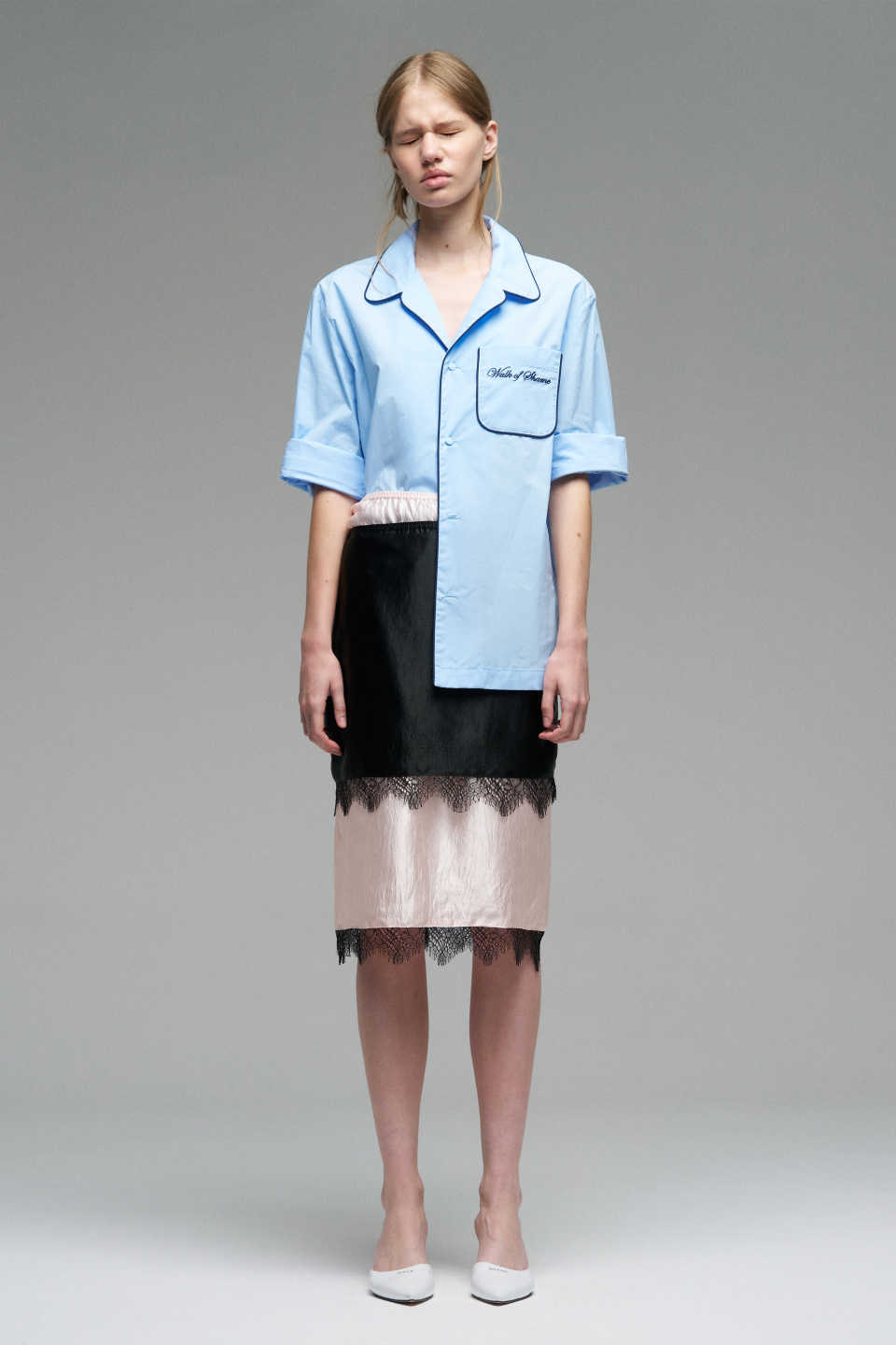 Юбка миди из ацетата с кружевом, фото 6