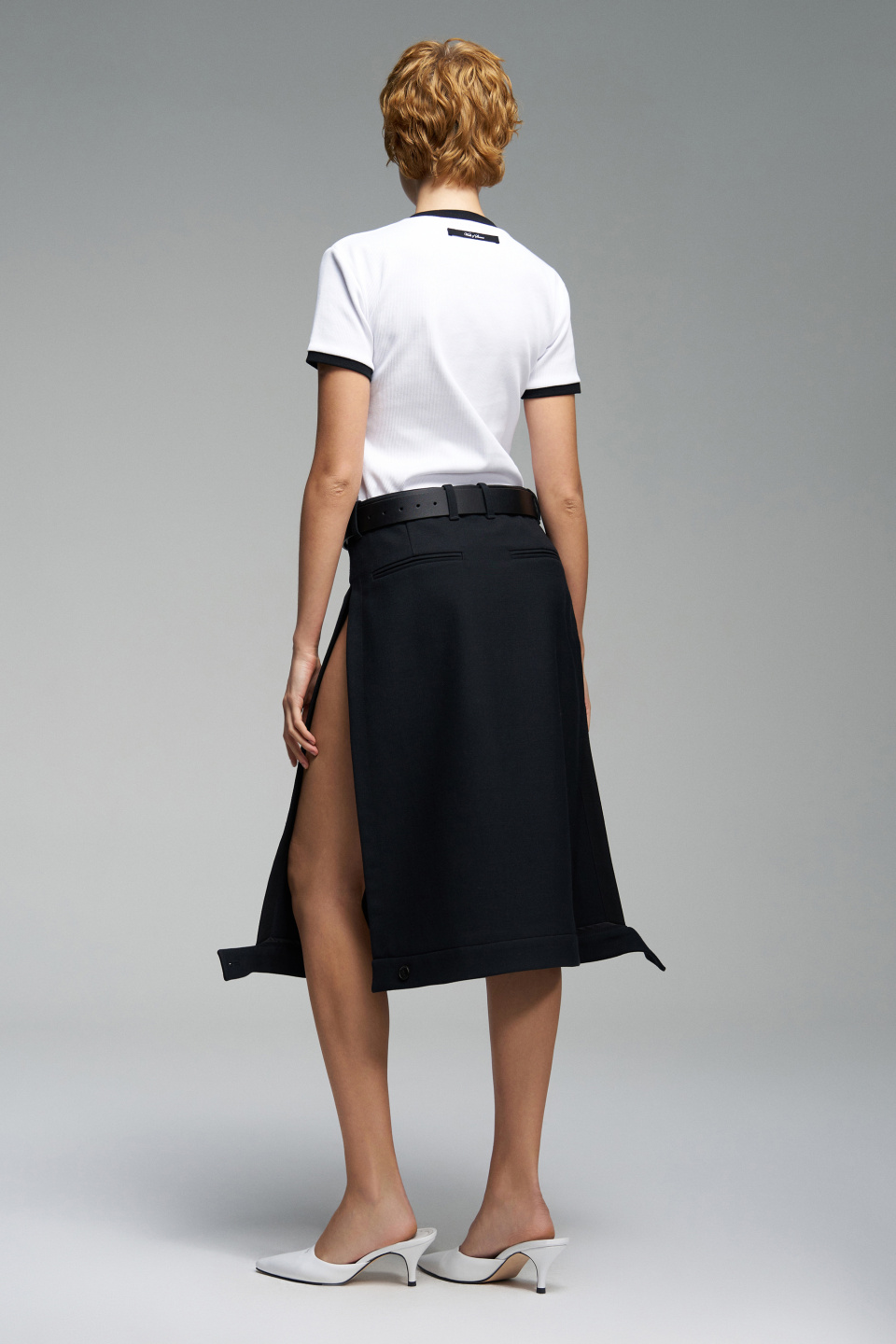 Юбка Double Belts с разрезами, фото 5