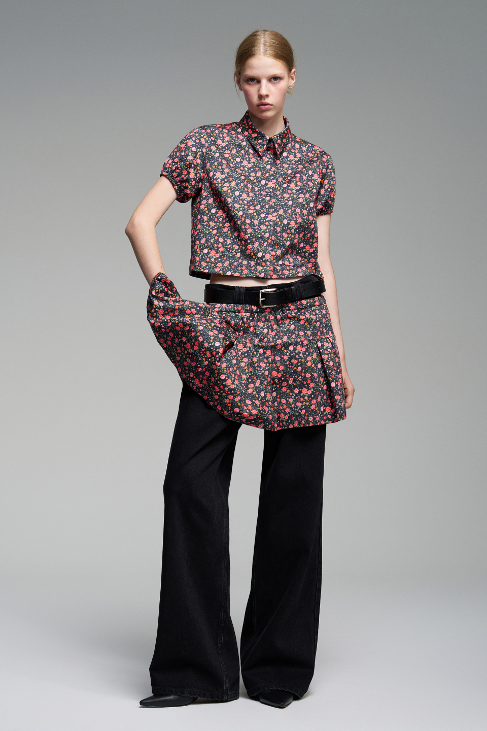 Прямые джинсы из плотного денима, фото 5