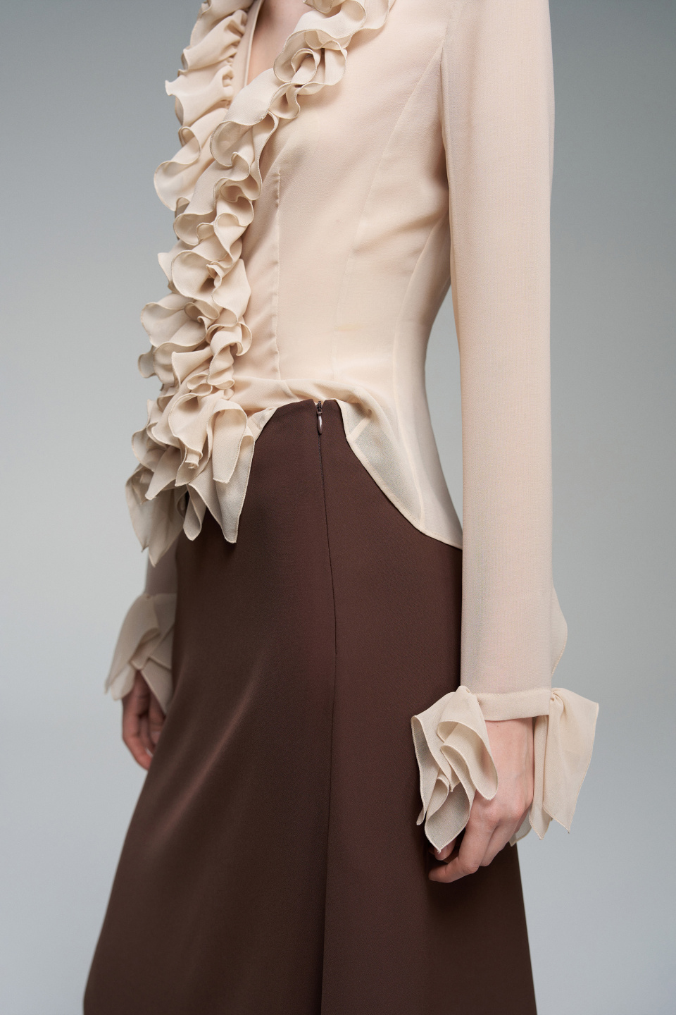 Прозрачная блуза Ruche, фото 7