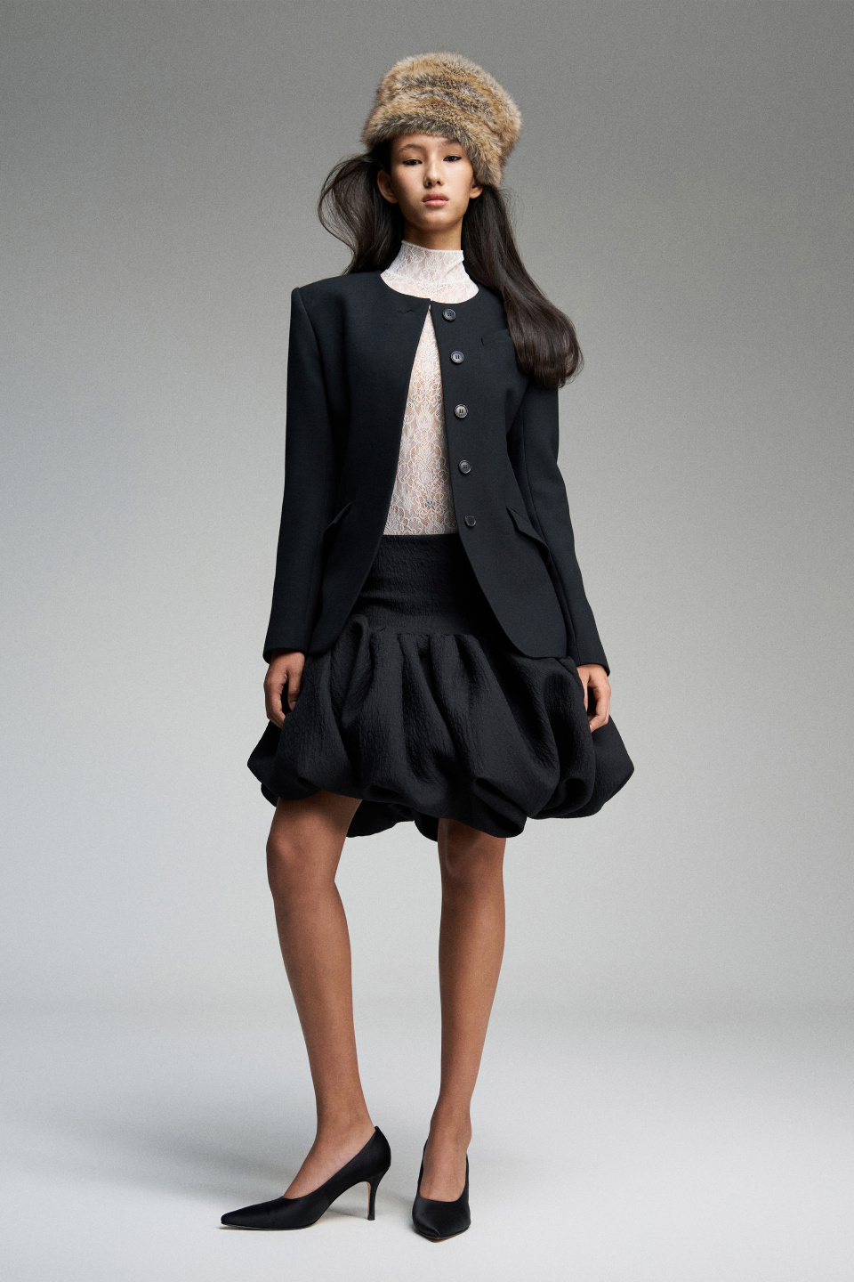 Однобортный жакет из шерсти, фото 1