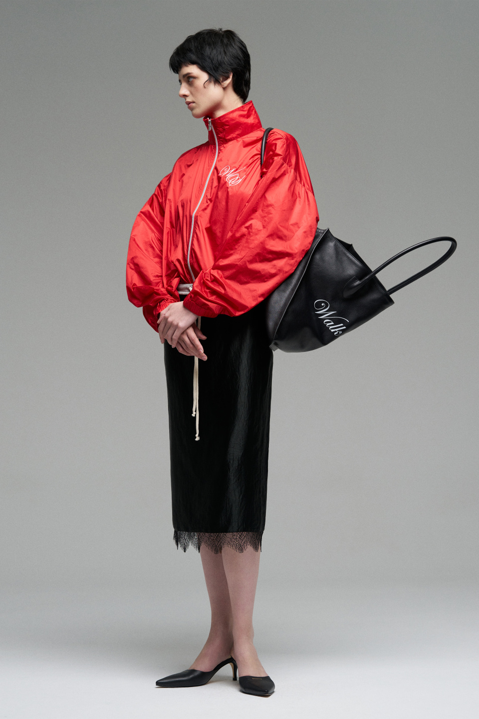 Бомбер из нейлона с вышивкой, фото 5